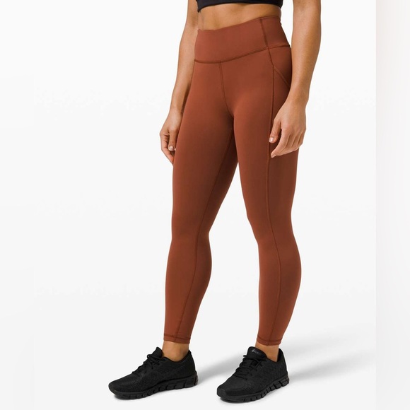 Lululemon Invigorate High-Rise Tight 25", Dark Terracotta - 8 - Picture 1 of 8